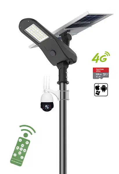 Lumière solaire avec caméra