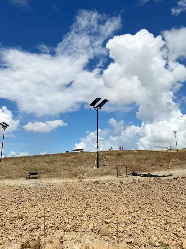 Solar powered street lamp