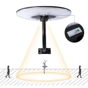 Luzes de jardim solares redondas